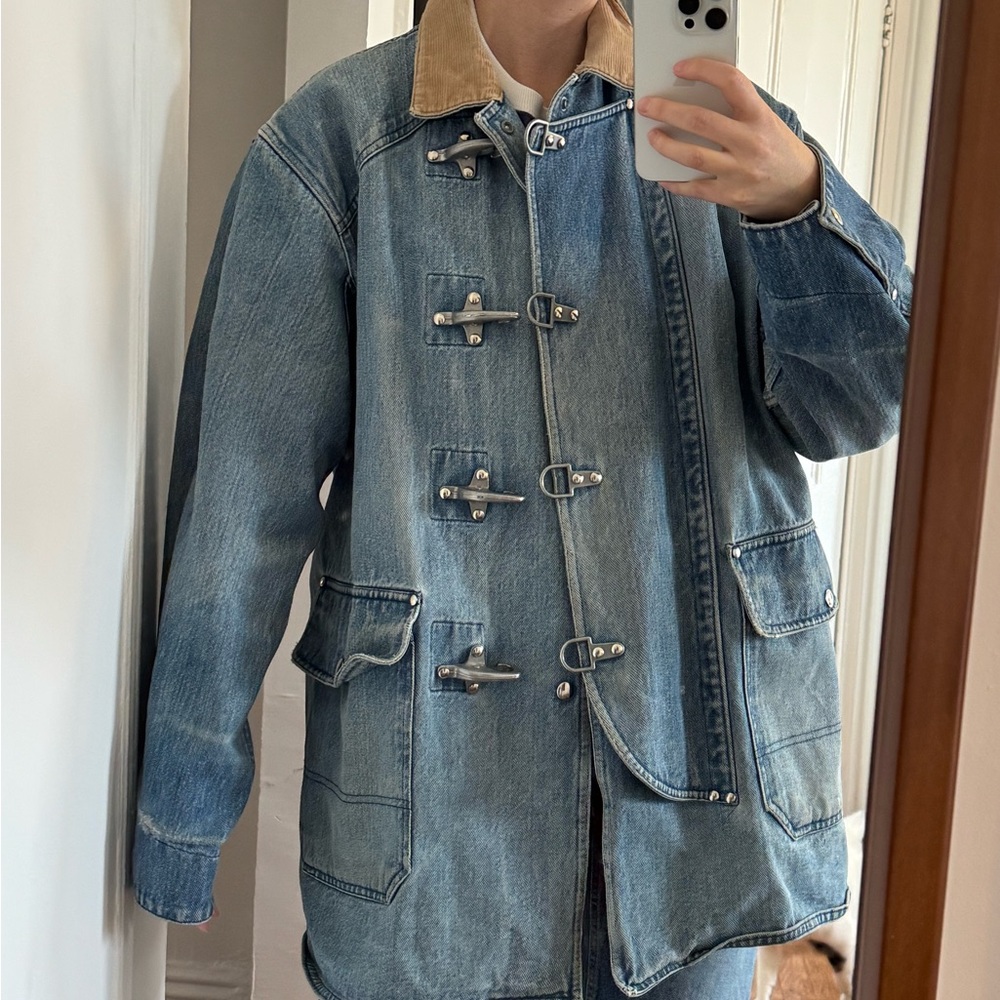 Stylish Blue Denim Jacket and Jeans Set